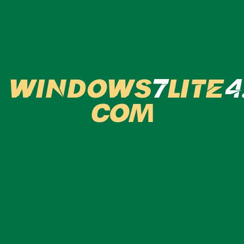 Logo da WINDOWS7LITE4